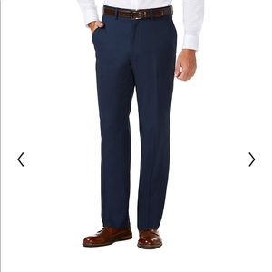 Haggar Cool 18 expandable waist 42x30 Navy pants